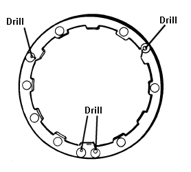 Drilling the Cover Nut